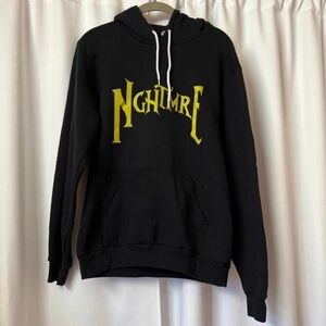 Black Nightmare Before Christmas Cotton Retro Hoodie Size Medium